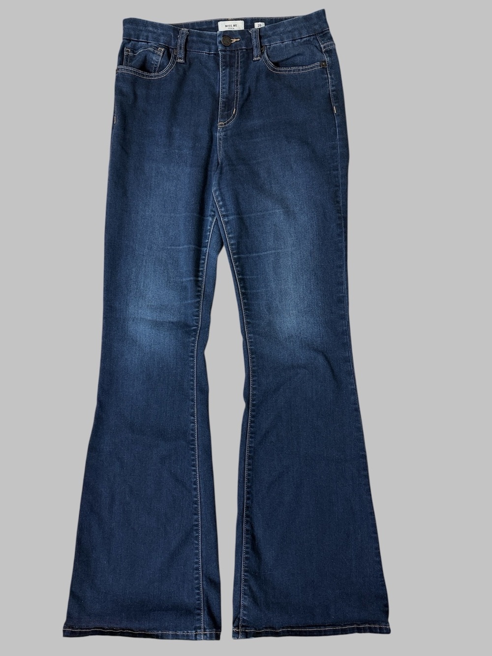 Miss Me Dark Wash High-Rise Flare Leg Jeans